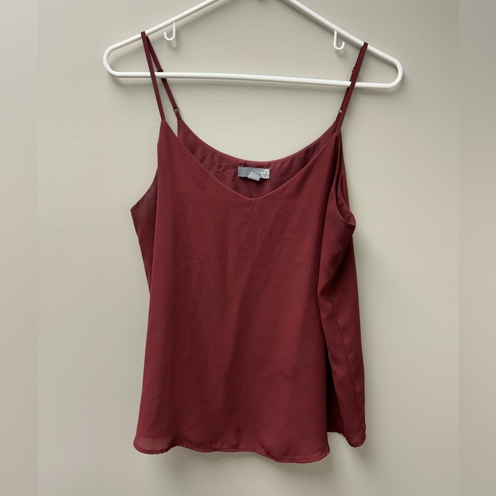 Sears Burgundy Camisole Tank‎ Top
